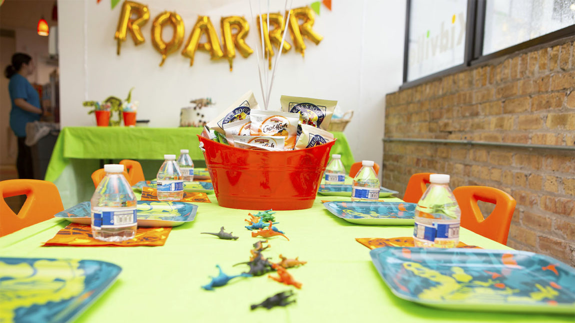 dino themed party set up cta full width