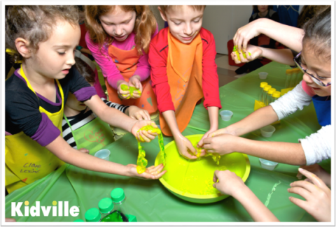 Kidville Slime Factory Party!
