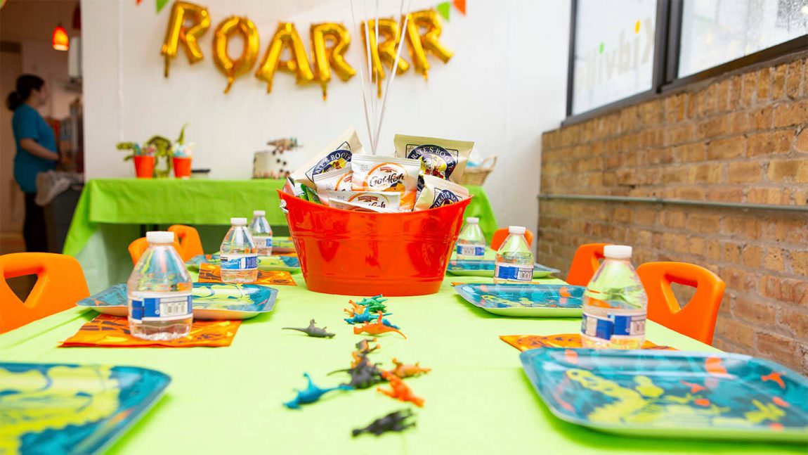 dino themed party set up cta full width